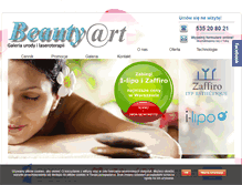 Tablet Screenshot of beautyart.com.pl